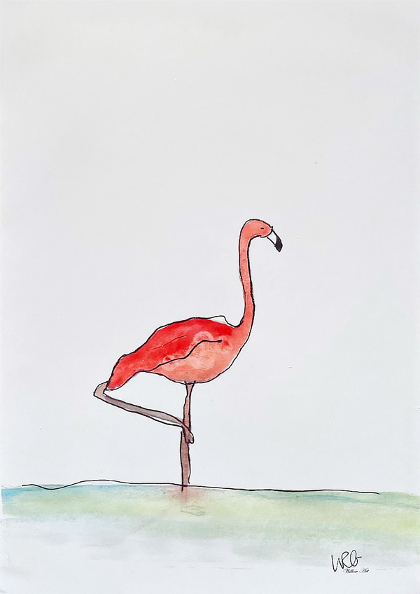 willowart-flamingo